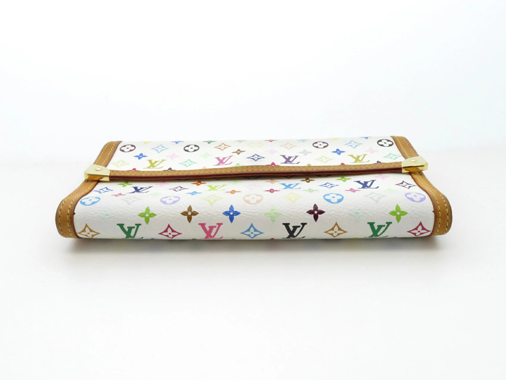 Louis Vuitton White Blanc Internationale Multicolor Portefeuille White - Picture 3 of 8
